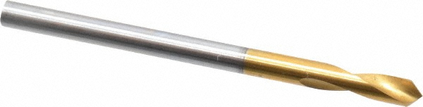 Guhring Spotting Drill: 3.00 mm Dia, 120 deg, 46 mm OAL, High-Speed Steel - 9005560030000