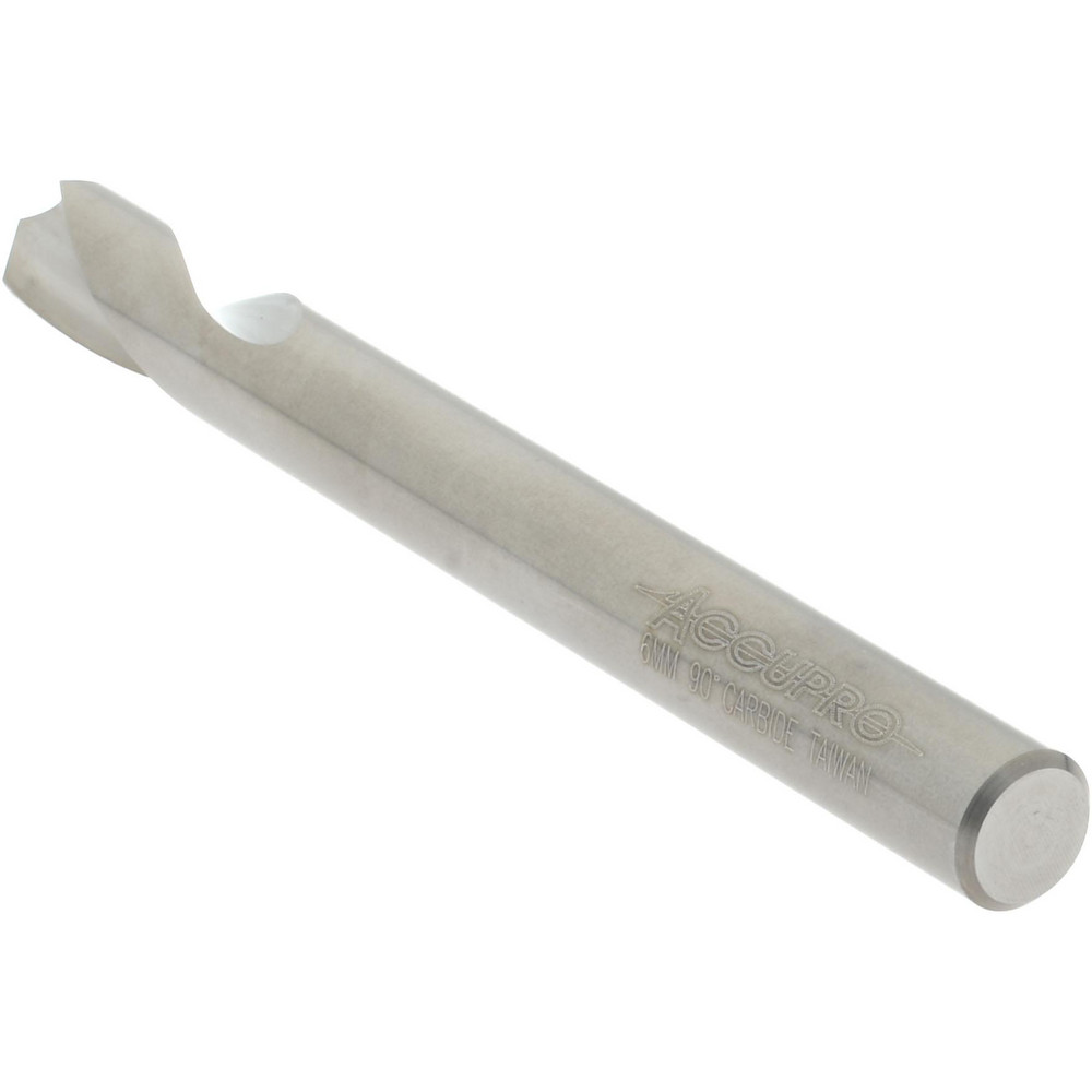 Accupro Spotting Drill: 6.00 mm Dia, 90 deg, 63 mm OAL, Solid Carbide - 89699052