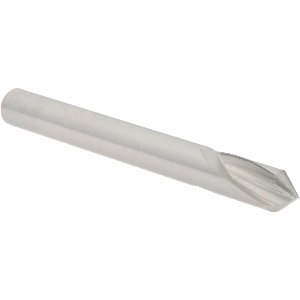 Micro 100 Spotting Drill: 1/8" Dia, 90 deg, 1-1/2" OAL, Solid Carbide - SPD-125-090X