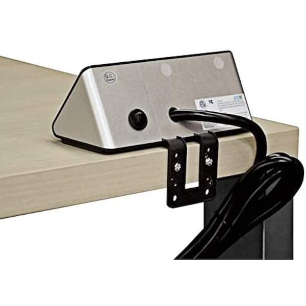 Kable Kontrol EdgeCharge - Desk Power Outlets & USB Hub - 3 AC Power & 4 USB Charging Ports - 4.9 ft cord - KK-EC-BK