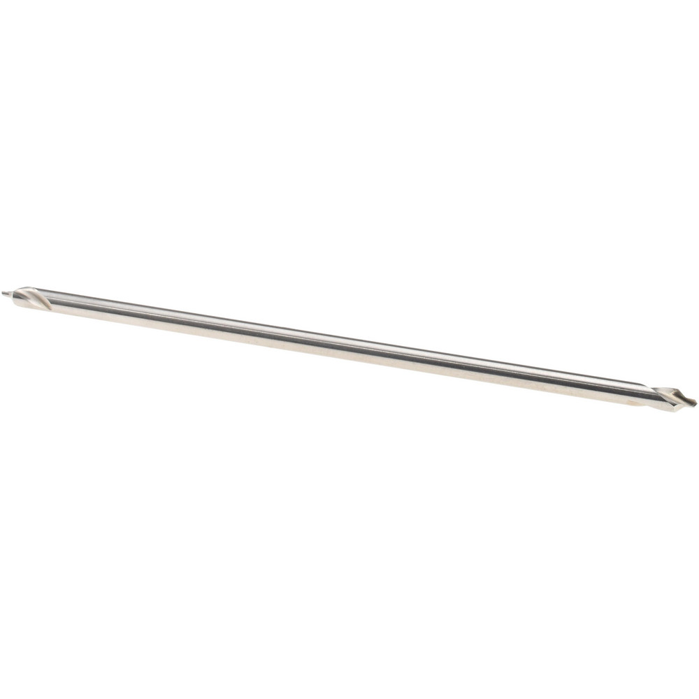 Hertel Combination Drill & Countersink: #2, 3/16" Body Dia, 118 deg, High-Speed Steel - H-81154L02060