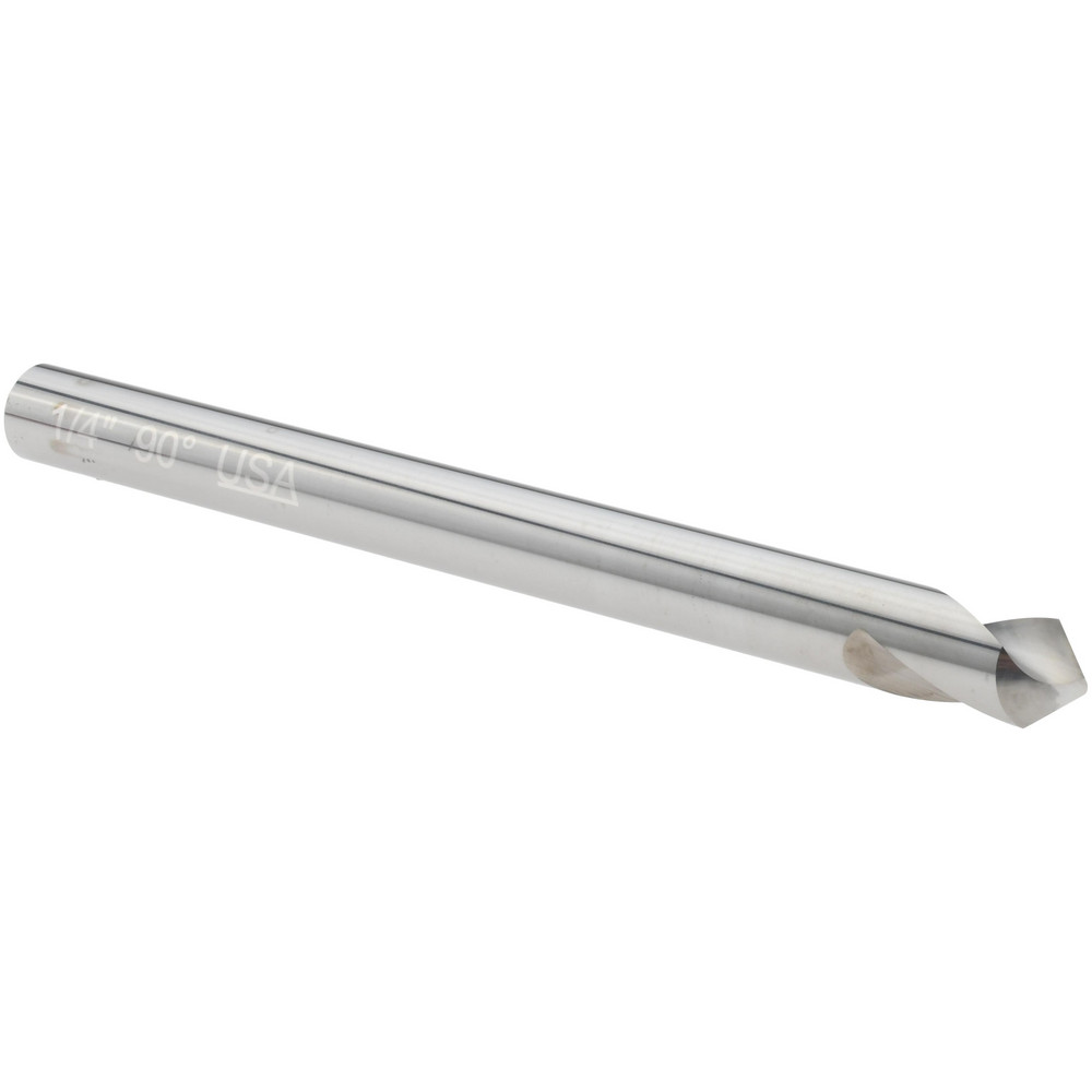 Harvey Tool Spotting Drill: 0.0100" Dia, 90 deg, 3.0000" OAL, Solid Carbide - 987910