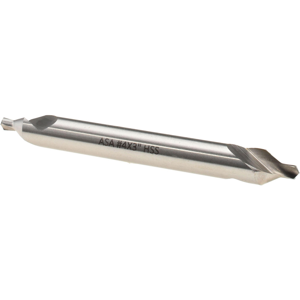 Titan USA Combination Drill & Countersink: #4, 5/16" Body Dia, 118 deg, High-Speed Steel - CS50044