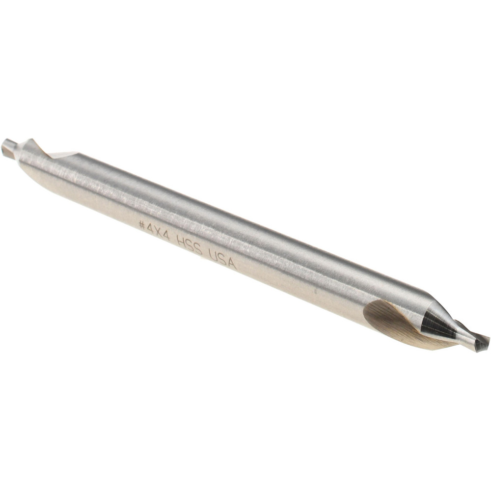 Titan USA Combination Drill & Countersink: #4, 5/16" Body Dia, 118 deg, High-Speed Steel - CS50044