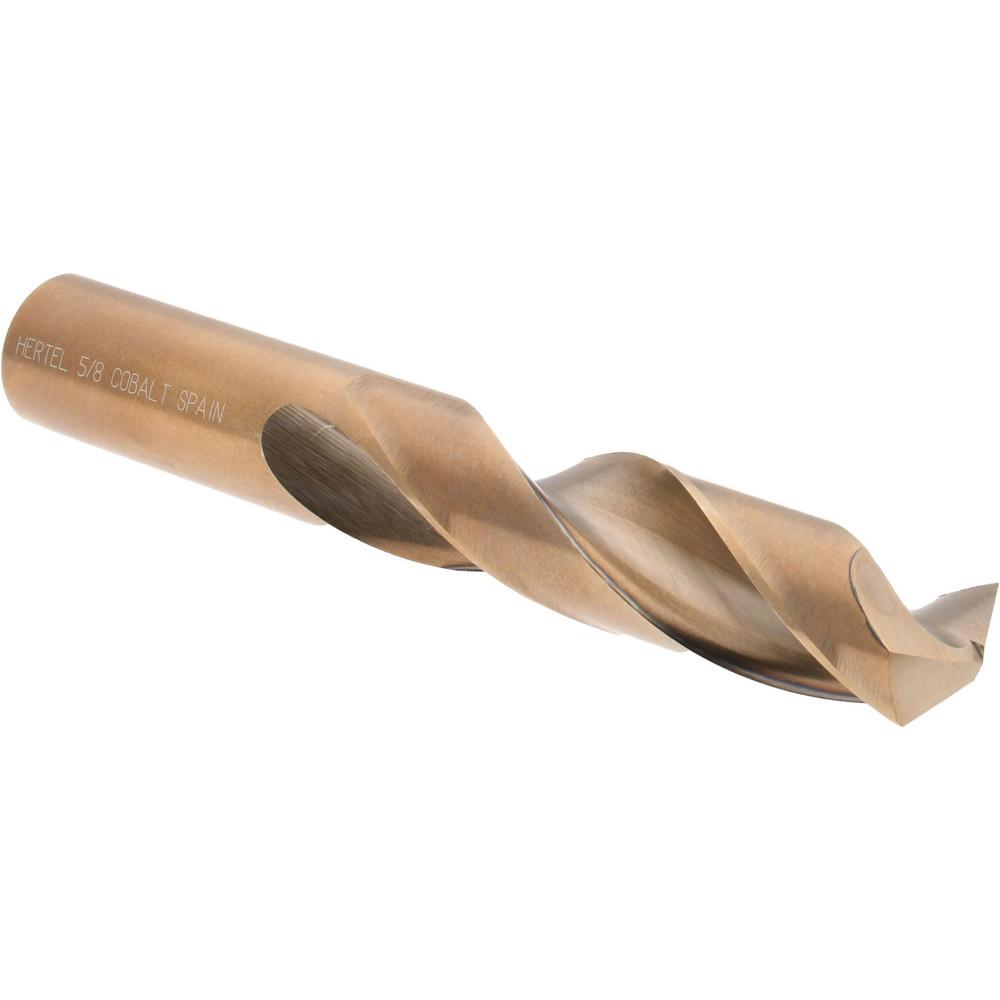 Hertel Spotting Drill: 5/8" Dia, 90 deg, 8" OAL, Cobalt M-35 (HSS-E) - H-81197158700