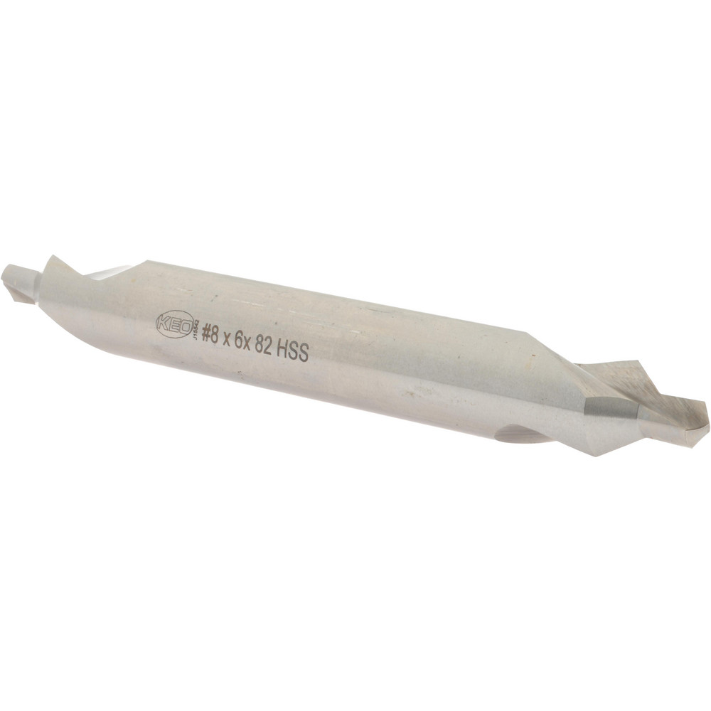 Hertel Combination Drill & Countersink: #8, 3/4" Body Dia, 118 deg, High-Speed Steel - H-81154L08060