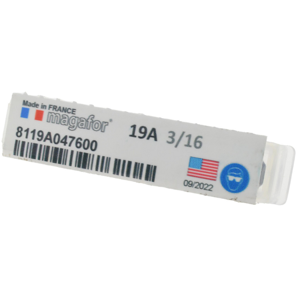 Magafor Spotting Drill: 3/16" Dia, 90 deg, 1-3/8" OAL, High-Speed Steel - 8119A047600