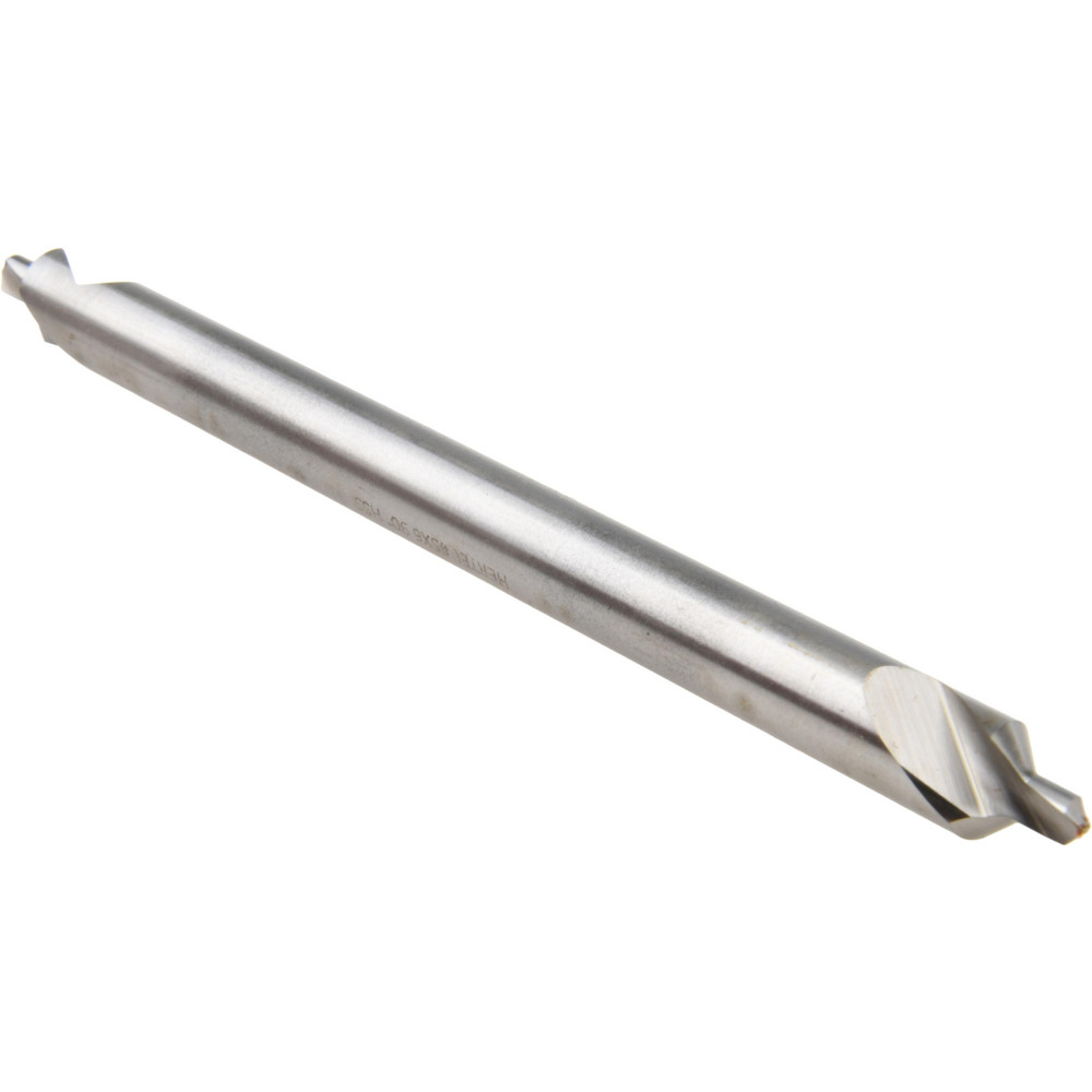 Hertel Combination Drill & Countersink: #5, 7/16" Body Dia, 118 deg, High-Speed Steel - H-81155L05060