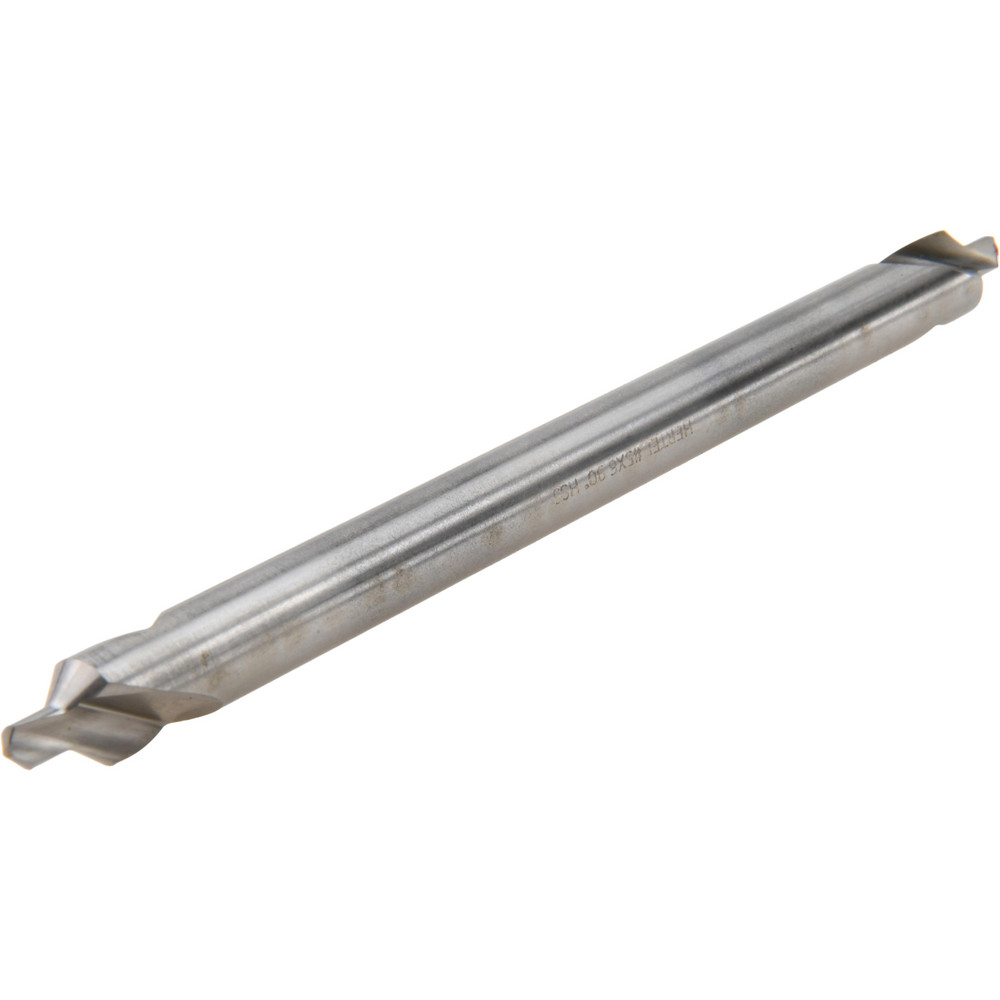 Hertel Combination Drill & Countersink: #5, 7/16" Body Dia, 118 deg, High-Speed Steel - H-81155L05060