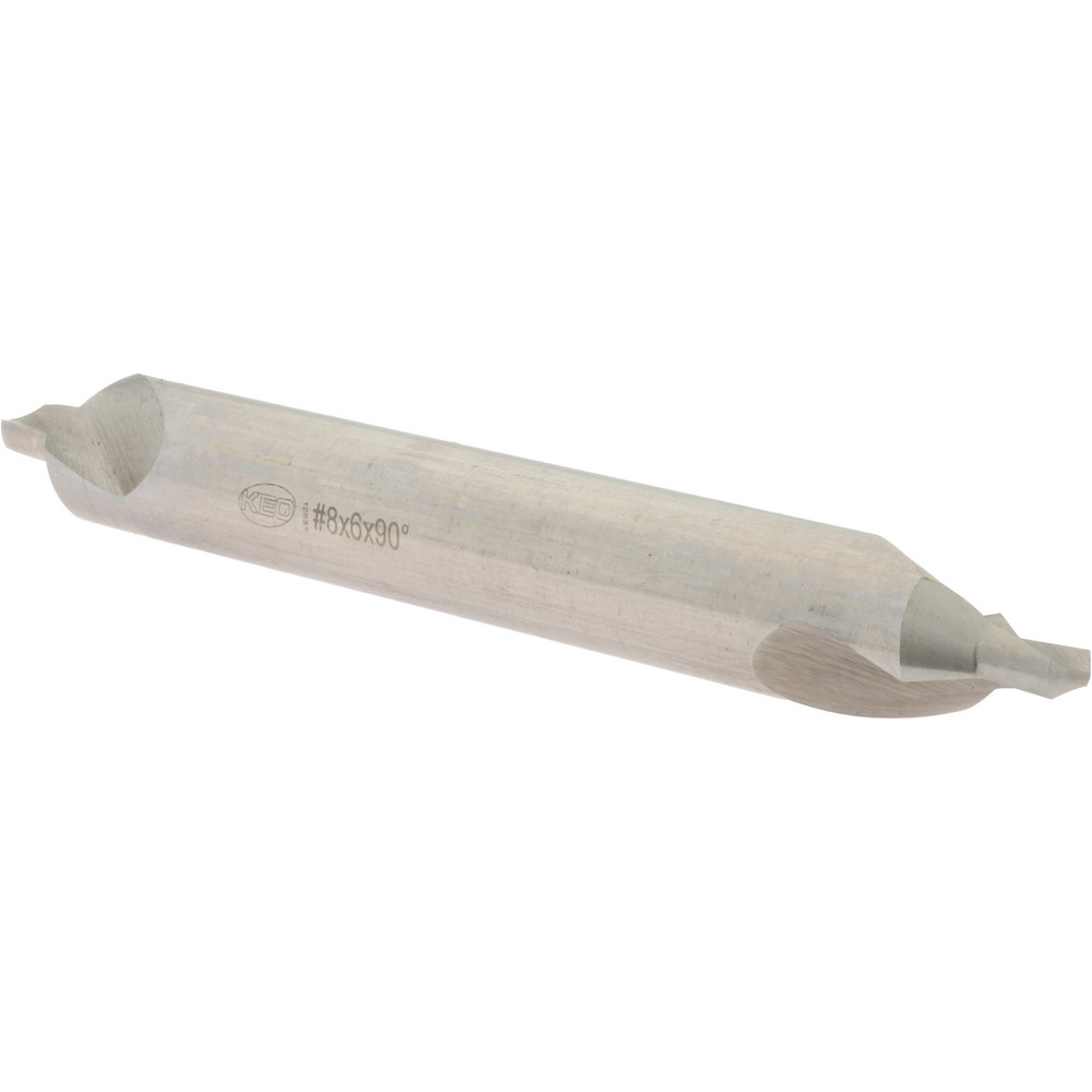 Hertel Combination Drill & Countersink: #8, 3/4" Body Dia, 118 deg, High-Speed Steel - H-81155L08060