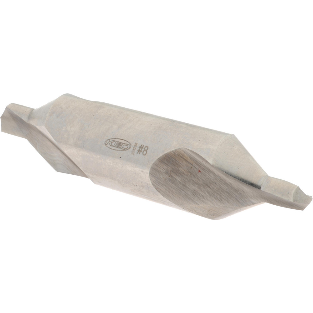 Hertel Combination Drill & Countersink: #8, 3/4" Body Dia, 118 deg, High-Speed Steel - H-81155L08060