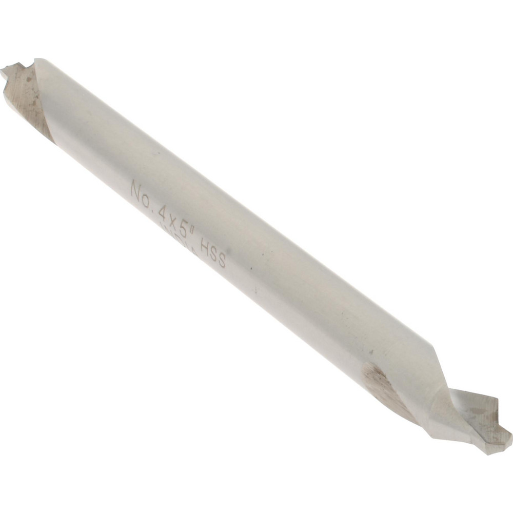 Value Collection Combination Drill & Countersink: #4, 5/16" Body Dia, High-Speed Steel - 156400004000005
