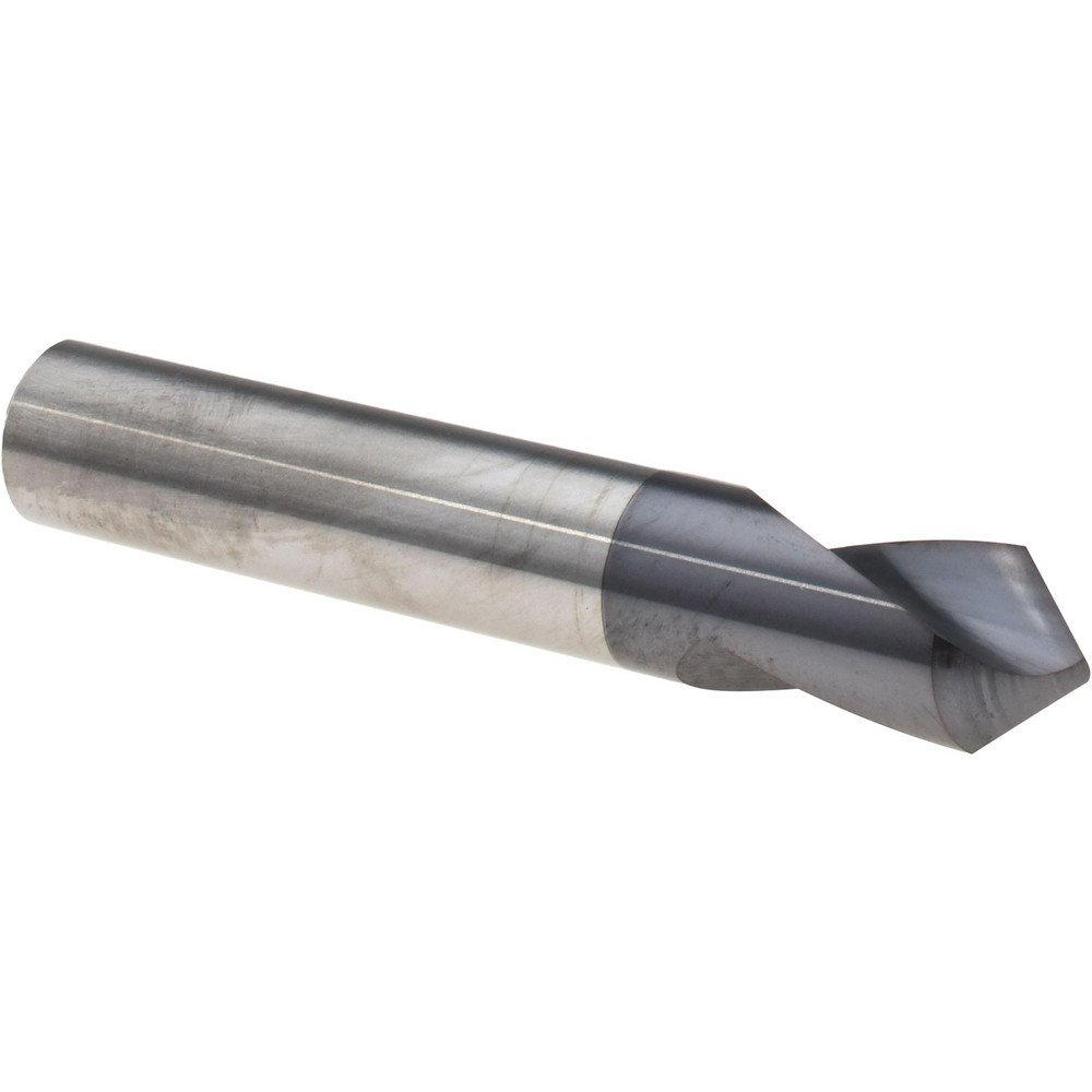 Titan USA Spotting Drill: 1/2" Dia, 90 deg, 3" OAL, Solid Carbide - TC28732