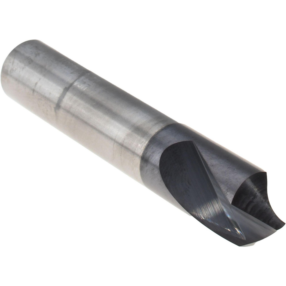 Titan USA Spotting Drill: 1/2" Dia, 90 deg, 3" OAL, Solid Carbide - TC28732