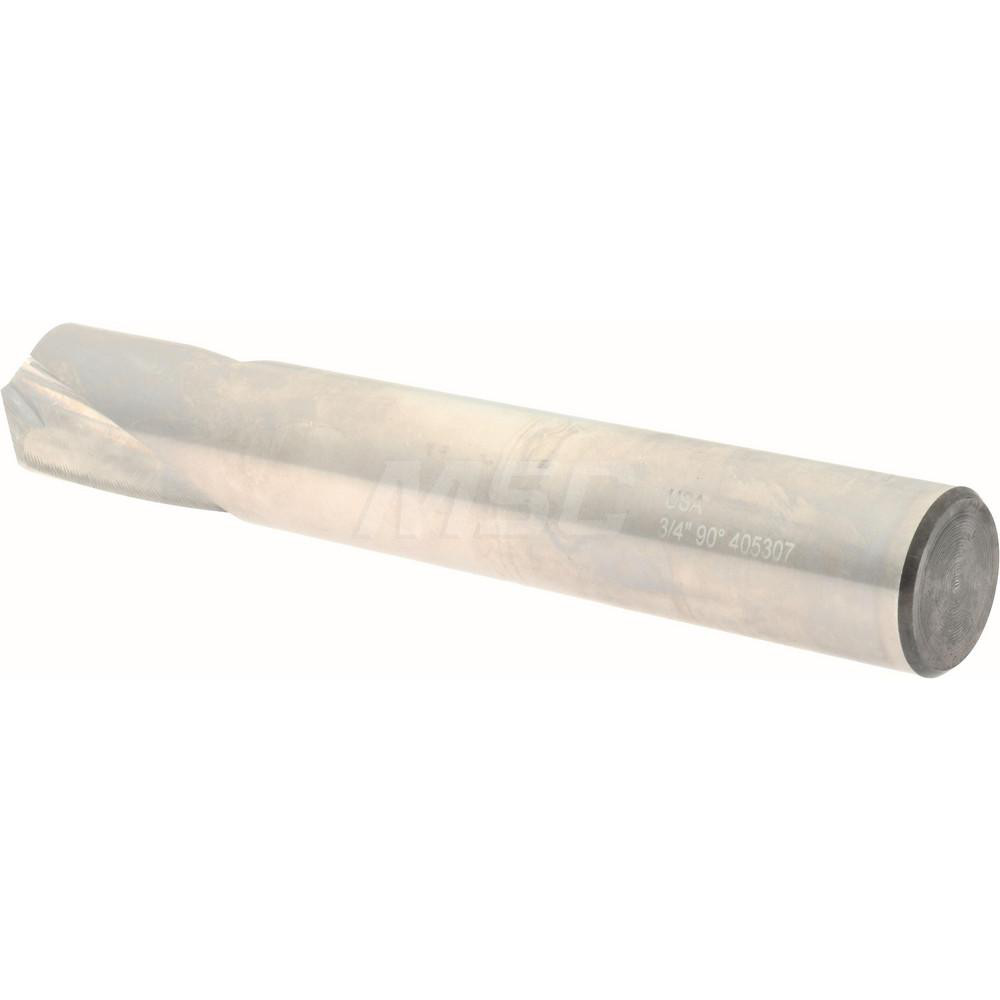 Hertel Spotting Drill: 3/4" Dia, 90 deg, 5-3/16" OAL, Cobalt M-42 - Y59919019