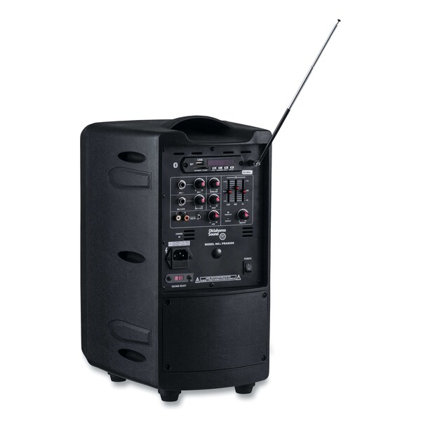 Oklahoma Sound Wireless PA System with Wireless Tie Clip Microphone, 40 W, Black - PRA8000PRA86