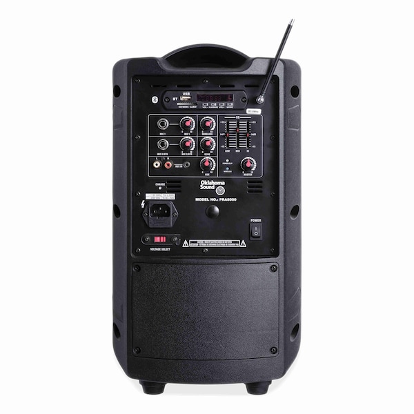 Oklahoma Sound Wireless PA System with Wireless Tie Clip Microphone, 40 W, Black - PRA8000PRA86