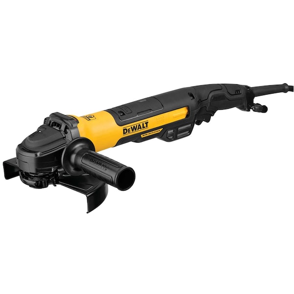 Dewalt 7 in. Brushless Small Angle Grinder, Rat Tail, with Kickback Brake, No Lock, Pipeline Cover - DWE43840CN