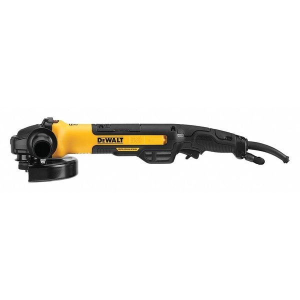 Dewalt 7 in. Brushless Small Angle Grinder, Rat Tail, with Kickback Brake, No Lock, Pipeline Cover - DWE43840CN