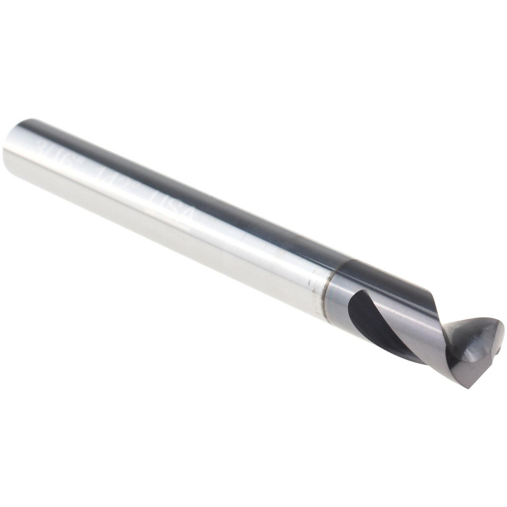 Titan USA Spotting Drill: 3/16" Dia, 142 deg, 2" OAL, Solid Carbide - TC28912