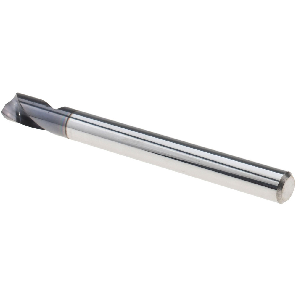 Titan USA Spotting Drill: 3/16" Dia, 142 deg, 2" OAL, Solid Carbide - TC28912