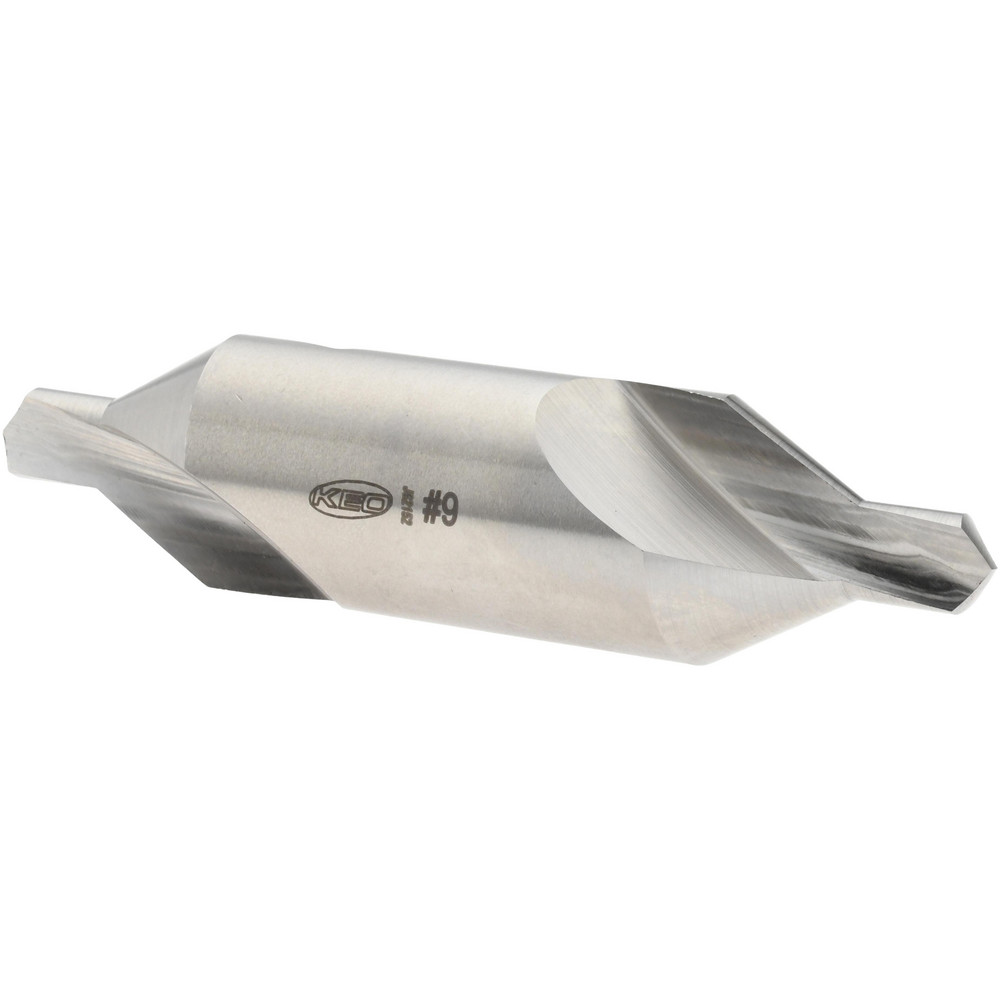 Keo Combination Drill & Countersink: #9, 7/8" Body Dia, 118 deg, High-Speed Steel - 906-000-183