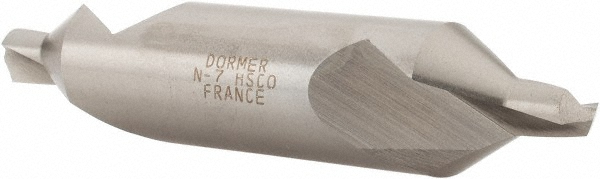 Walter-Titex Combination Drill & Countersink: #7, 15.88 mm Body Dia, High-Speed Steel - 5073668