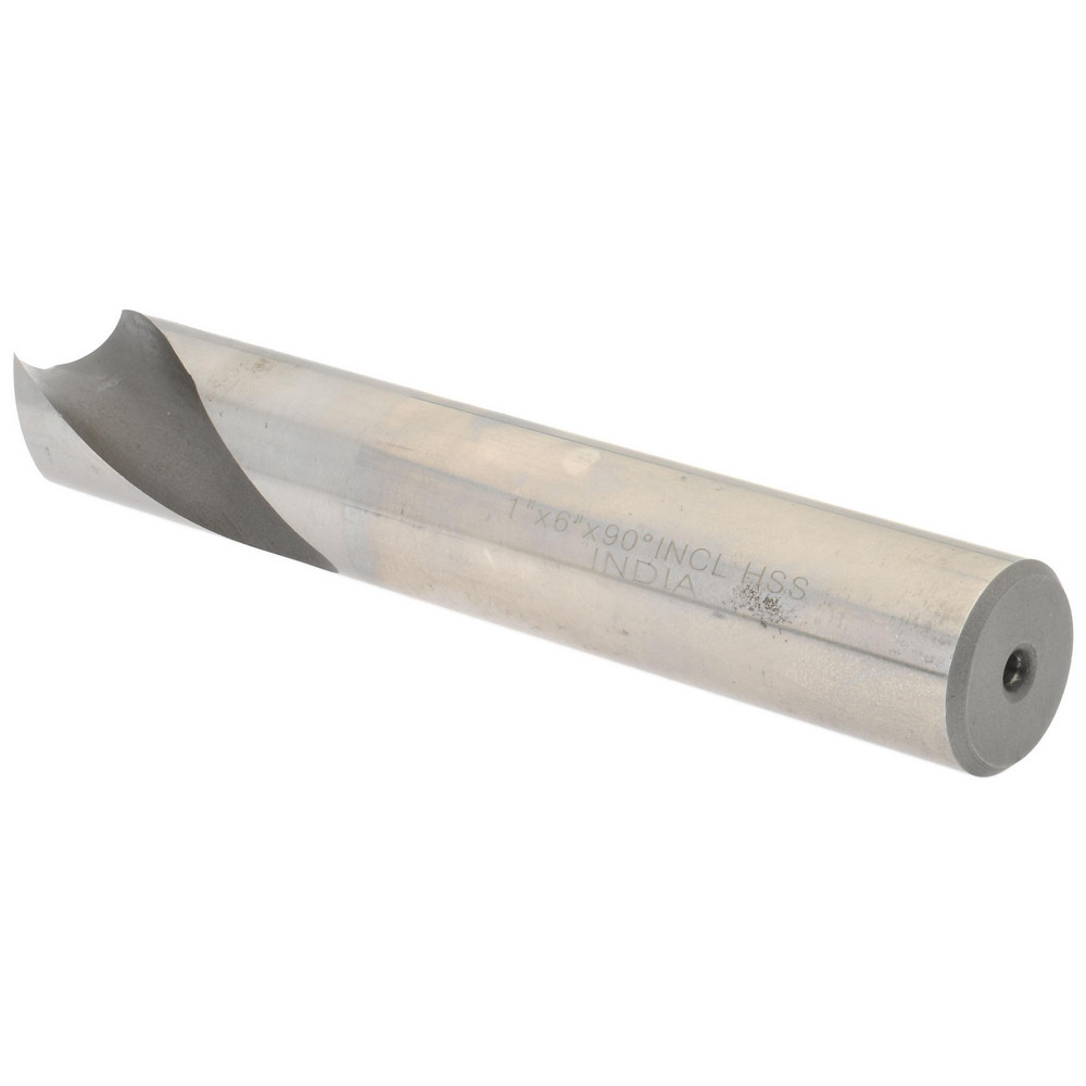 Value Collection Spotting Drill: 1" Dia, 90 deg, 6" OAL, High-Speed Steel - 1944296100000X6