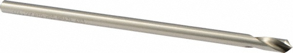 Precision Twist Drill Spotting Drill: 1/4" Dia, 90 deg, 6" OAL, High-Speed Steel - 6000025