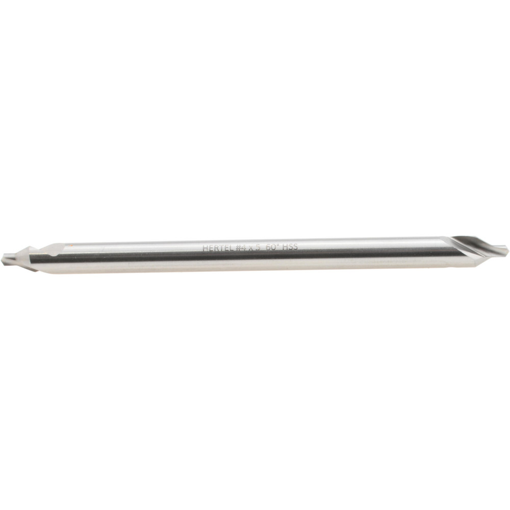 Titan USA Combination Drill & Countersink: #4, 5/16" Body Dia, 118 deg, High-Speed Steel - CS50045