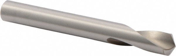 Precision Twist Drill Spotting Drill: 3/8" Dia, 120 deg, 3-1/8" OAL, High-Speed Steel - 6000078