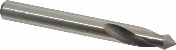 Precision Twist Drill Spotting Drill: 3/8" Dia, 120 deg, 3-1/8" OAL, High-Speed Steel - 6000078