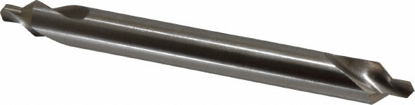 Hertel Combination Drill & Countersink: #6, 1/2" Body Dia, 118 deg, High-Speed Steel - H-81154L06050