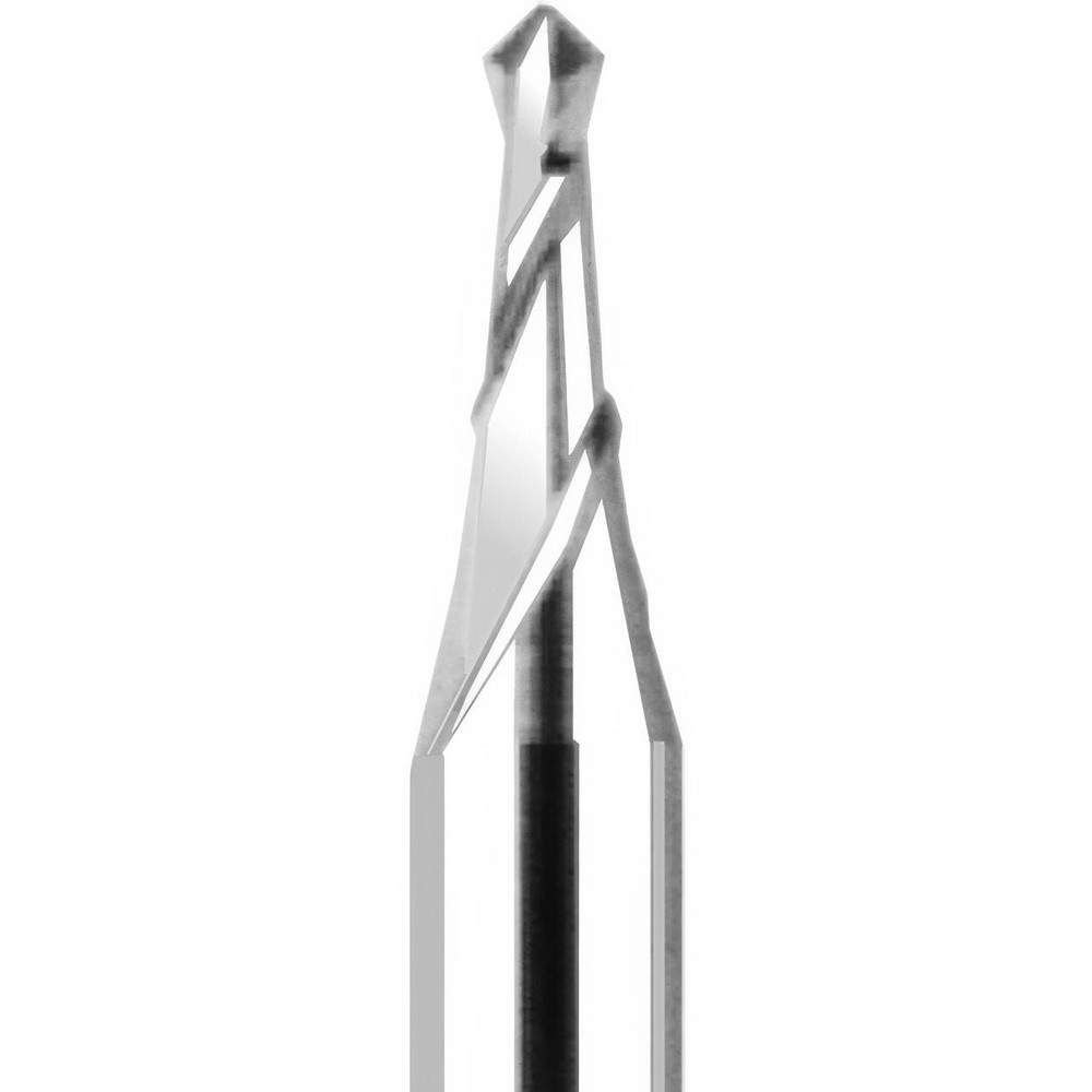 Harvey Tool Spotting Drill: 0.0350" Dia, 90 deg, 1.5000" OAL, Solid Carbide - 11435
