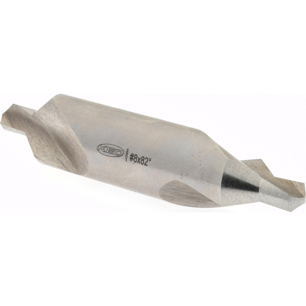 Hertel Combination Drill & Countersink: #8, 3/4" Body Dia, High-Speed Steel - 585U 8
