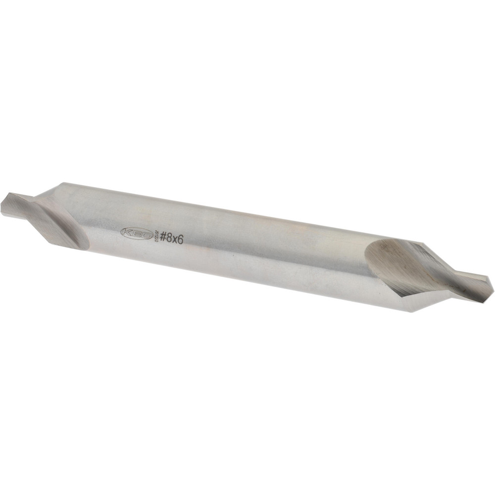 Hertel Combination Drill & Countersink: #8, 3/4" Body Dia, High-Speed Steel - 585U 8