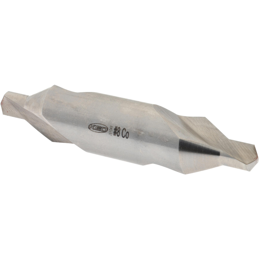 Hertel Combination Drill & Countersink: #8, 3/4" Body Dia, High-Speed Steel - 585U 8