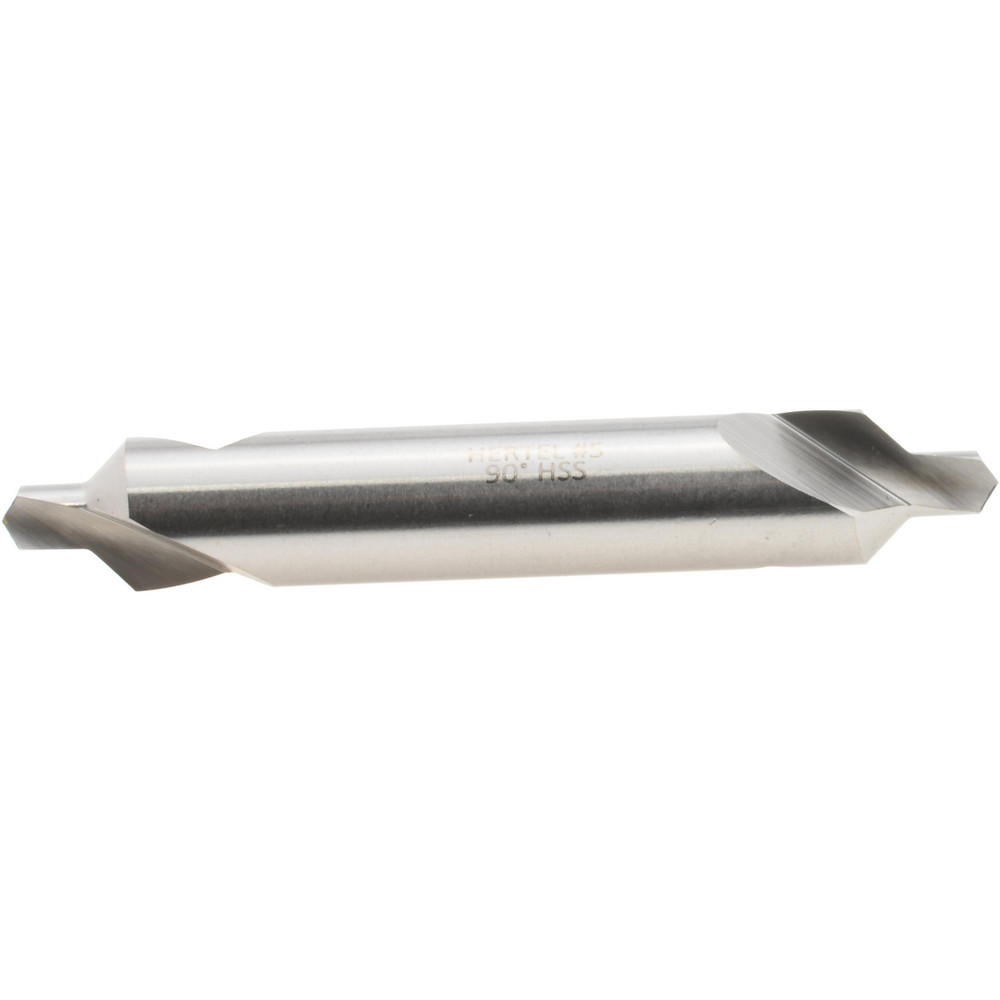 Value Collection Combination Drill & Countersink: #8, 3/4" Body Dia, High-Speed Steel - 1564000080000X0