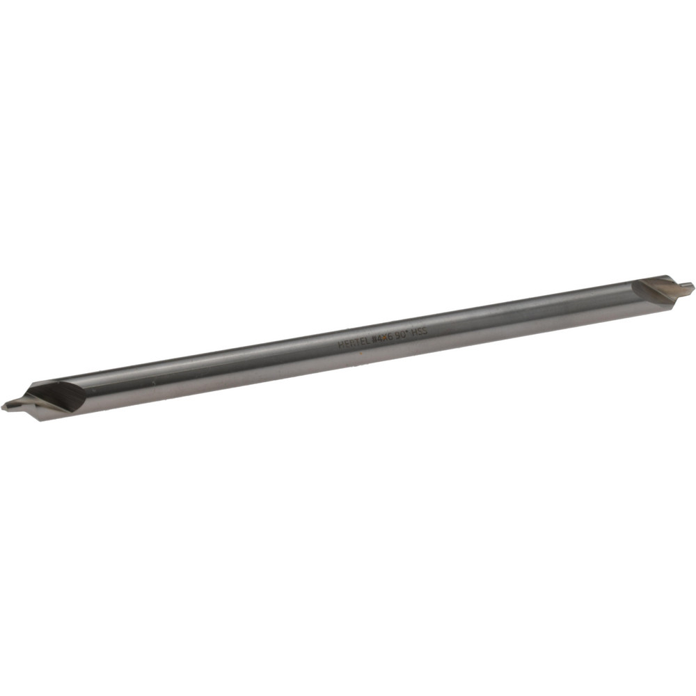 Hertel Combination Drill & Countersink: #4, 5/16" Body Dia, 118 deg, High-Speed Steel - H-81155L04060
