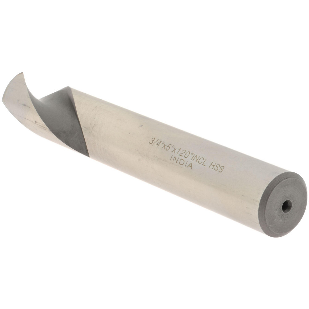 Value Collection Spotting Drill: 3/4" Dia, 120 deg, 5" OAL, High-Speed Steel - 1944296003400Z5