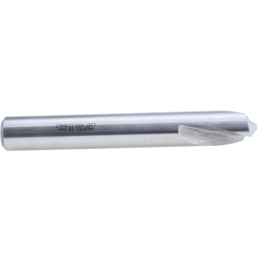 Hertel Spotting Drill: 16.00 mm Dia, 120 deg, Cobalt M-35 (HSS-E) - H-81196160000