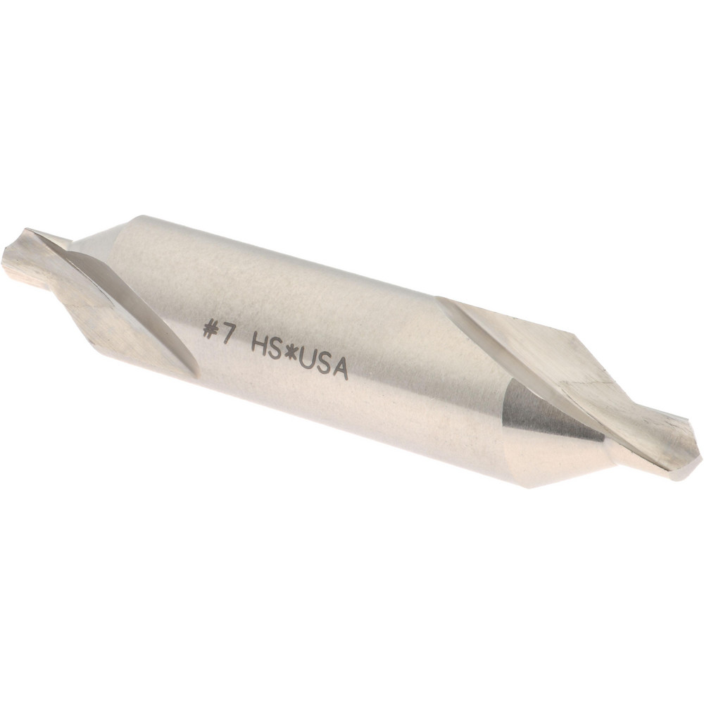 Hertel Combination Drill & Countersink: #7, 5/8" Body Dia, High-Speed Steel - 585U 7