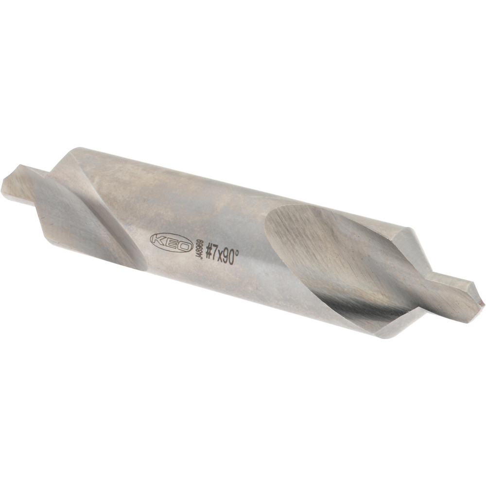Hertel Combination Drill & Countersink: #7, 5/8" Body Dia, High-Speed Steel - 585U 7