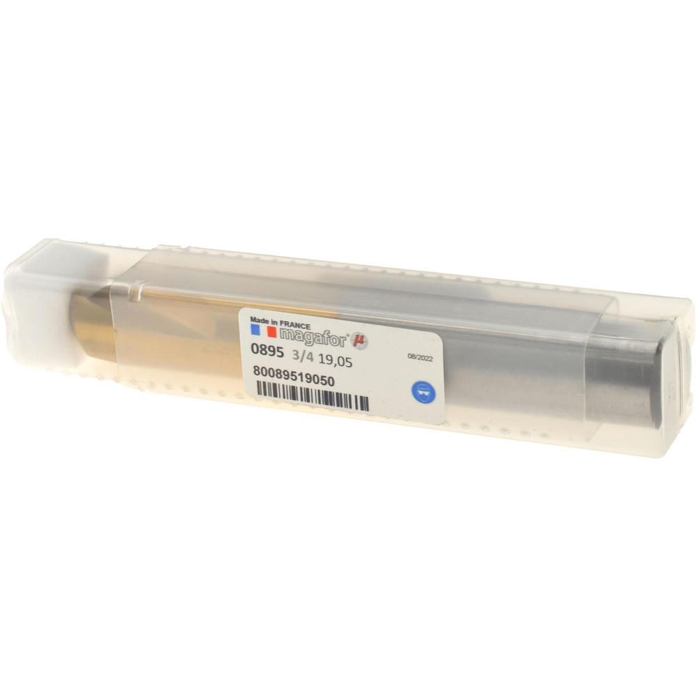 Magafor Spotting Drill: 3/4" Dia, 90 deg, 5-1/8" OAL, Cobalt M-35 (HSS-E) - 80089519050