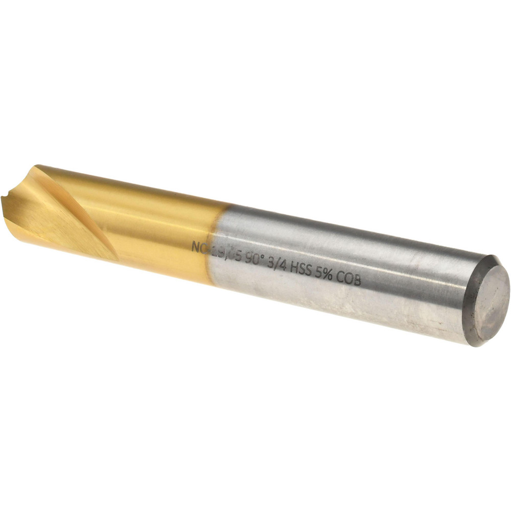 Magafor Spotting Drill: 3/4" Dia, 90 deg, 5-1/8" OAL, Cobalt M-35 (HSS-E) - 80089519050