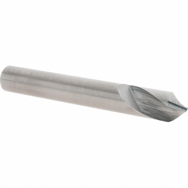 Chicago-Latrobe Spotting Drill: 1/2" Dia, 90 deg, 3-3/4" OAL, Solid Carbide - 78224