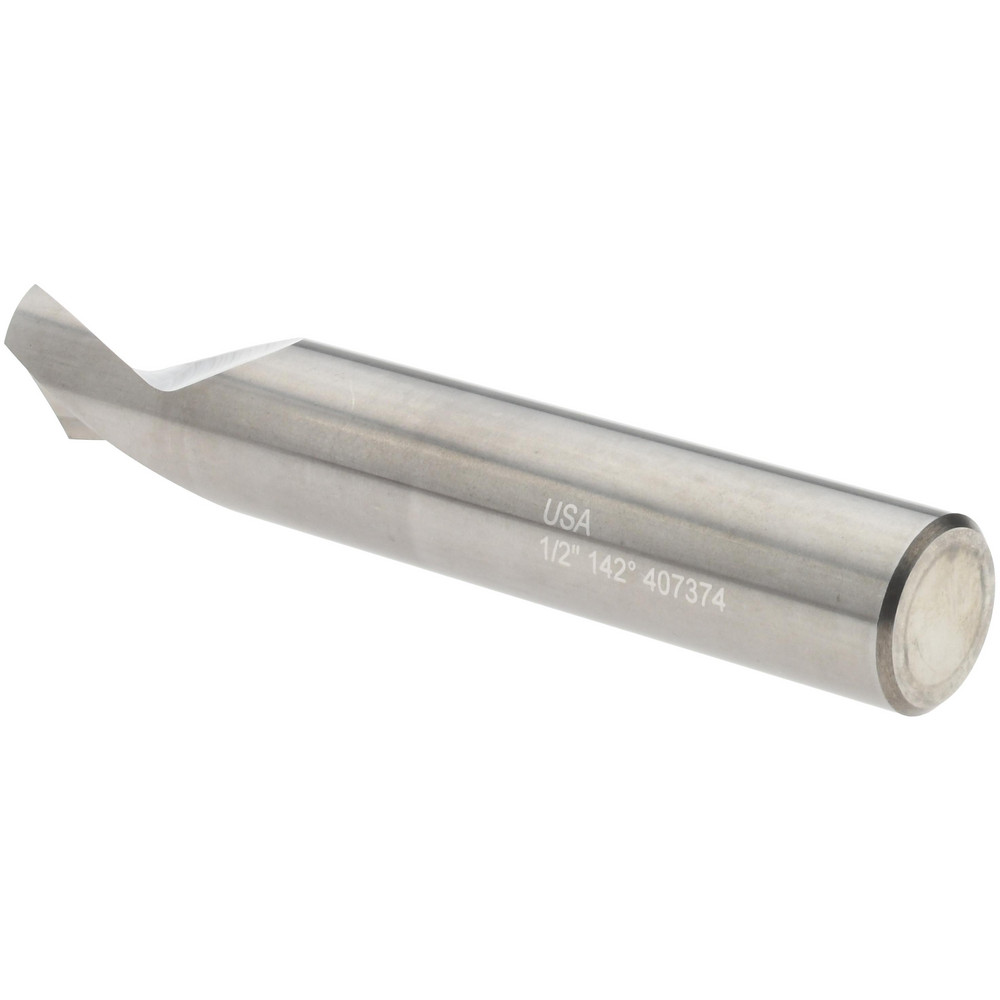 Titan USA Spotting Drill: 1/2" Dia, 142 deg, 3" OAL, Solid Carbide - TC18932