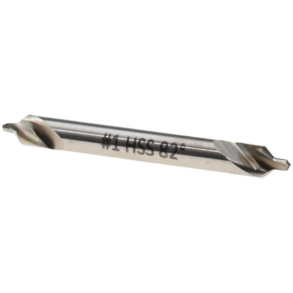 Magafor Combination Drill & Countersink: #1, 1/8" Body Dia, High-Speed Steel - 81154010000