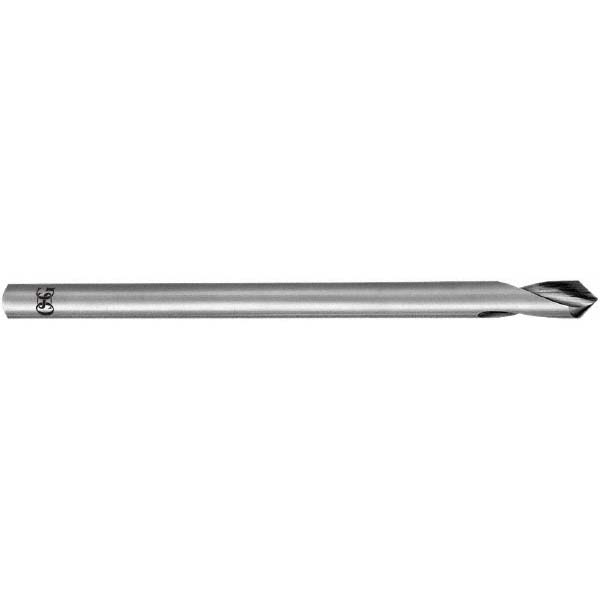 OSG Spotting Drill: 10.00 mm Dia, 90 deg, 200 mm OAL, High-Speed Steel - 63510