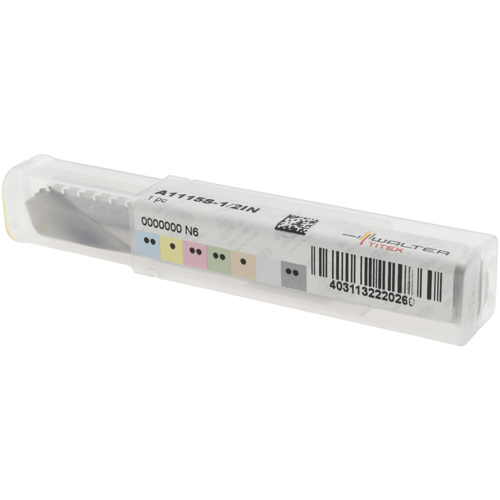 Walter-Titex Spotting Drill: 1/2" Dia, 90 deg, 4-1/64" OAL, High-Speed Steel - 5153700